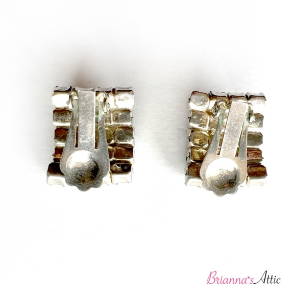 Vintage Designer Elegant Blue Crystal and Perl Stones Fancy Earrings for women - Picture 7 of 8